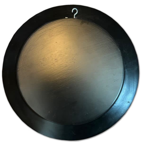 Black Norwegian Wooden Rosemaling Plate
