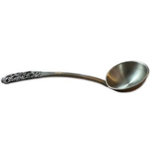 Norwegian Pewter Rosemaling Ladle