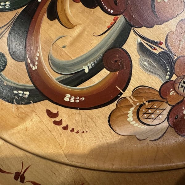 Large Norwegian Rosemaling Plate