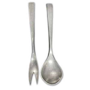 Norwegian Mid-Century Pewter Salad Set