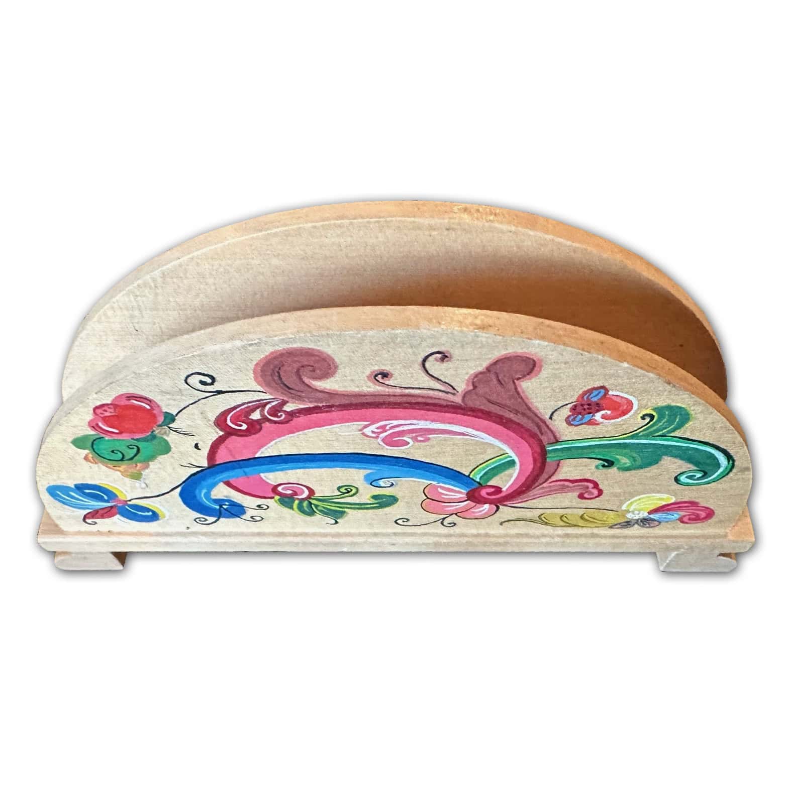 Rosemaling Napkin Holder - Image 2