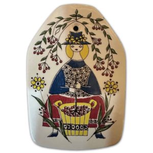 Mid-Century Norwegian Porcelain Platter / Trivet