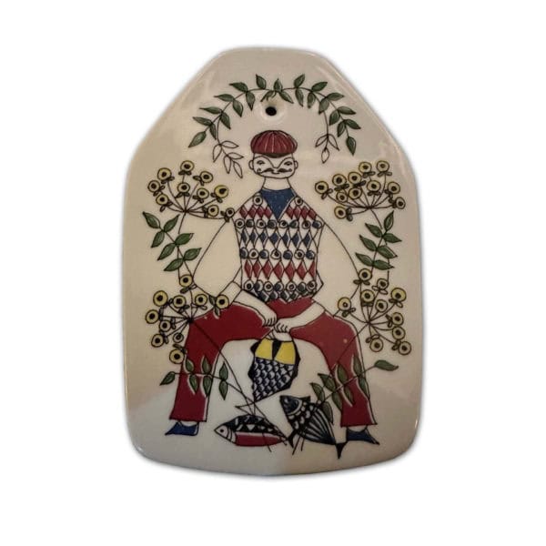 Mid-Century Norwegian Porcelain Platter / Trivet