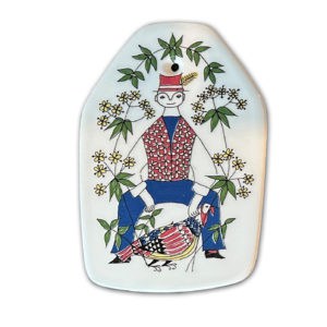 Mid-Century Norwegian Porcelain Platter / Trivet