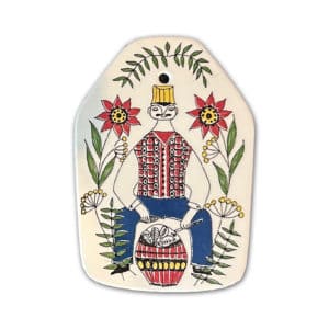 Mid-Century Norwegian Porcelain Platter / Trivet